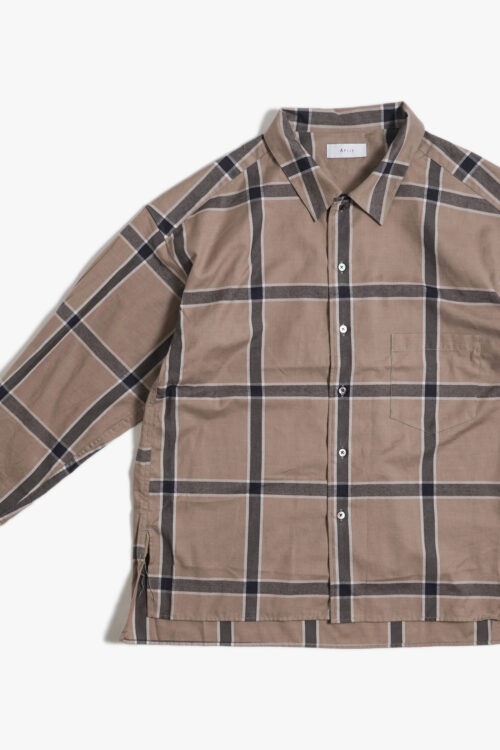 CHECK SHIRTS GREIGE