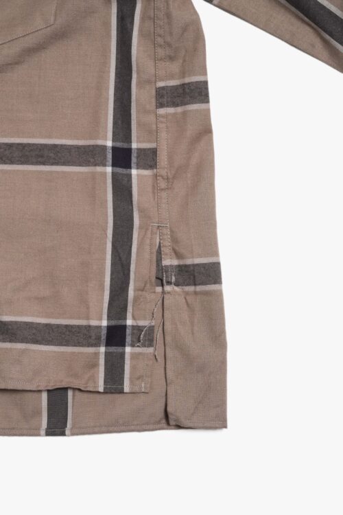 CHECK SHIRTS GREIGE