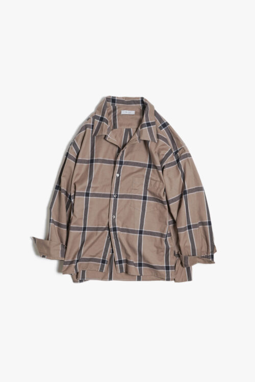 CHECK SHIRTS GREIGE