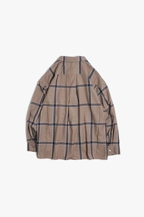 CHECK SHIRTS GREIGE