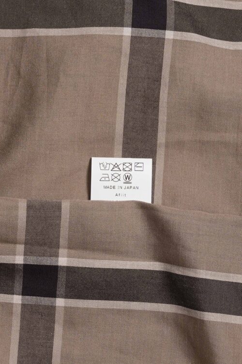 CHECK SHIRTS GREIGE