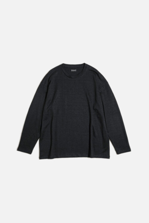 L/S T-SHIRT - MAX HIGH COUNT HEMP JERSEY - BLACK