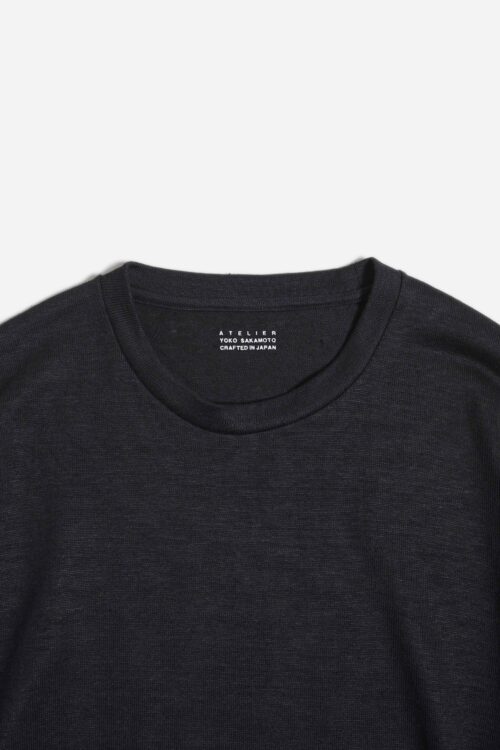 L/S T-SHIRT - MAX HIGH COUNT HEMP JERSEY - BLACK