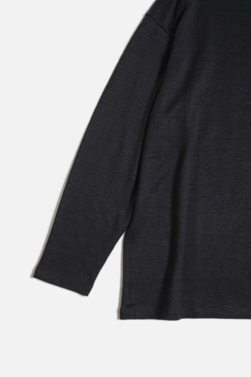 L/S T-SHIRT - MAX HIGH COUNT HEMP JERSEY - BLACK