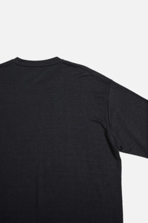L/S T-SHIRT - MAX HIGH COUNT HEMP JERSEY - BLACK