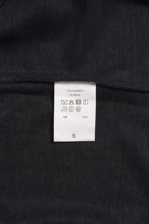 L/S T-SHIRT - MAX HIGH COUNT HEMP JERSEY - BLACK