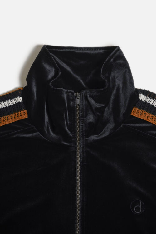 VELOUR TRACK JACKET BLACK
