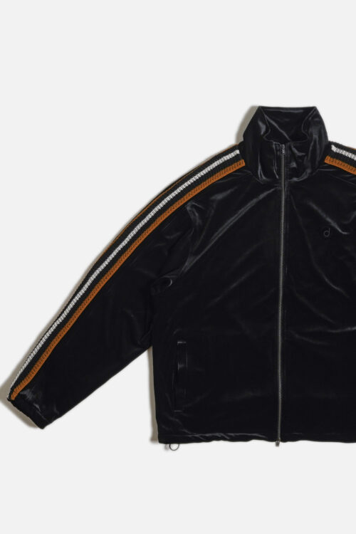 VELOUR TRACK JACKET BLACK