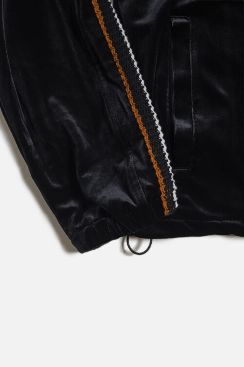 VELOUR TRACK JACKET BLACK