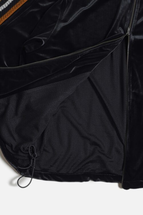 VELOUR TRACK JACKET BLACK