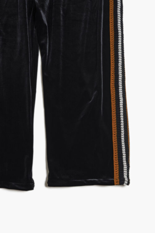 VELOUR TRACK PANT BLACK