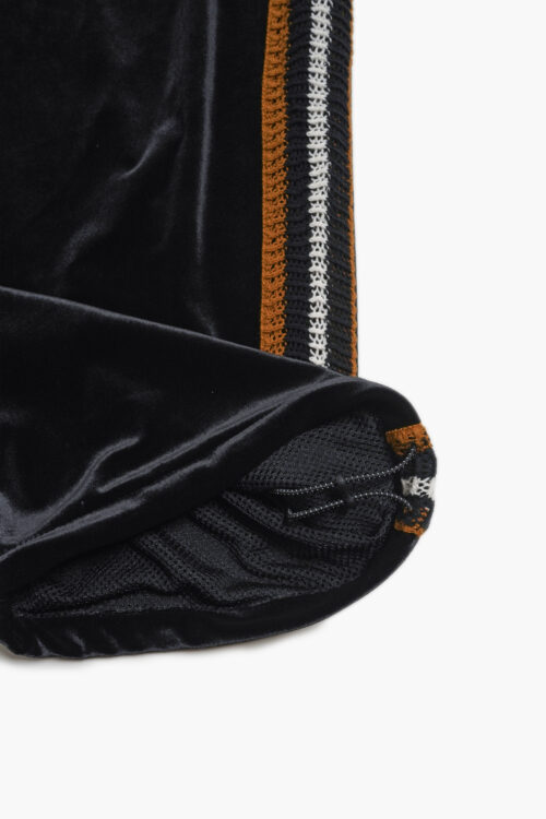 VELOUR TRACK PANT BLACK
