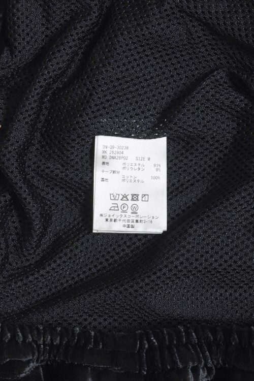 VELOUR TRACK PANT BLACK