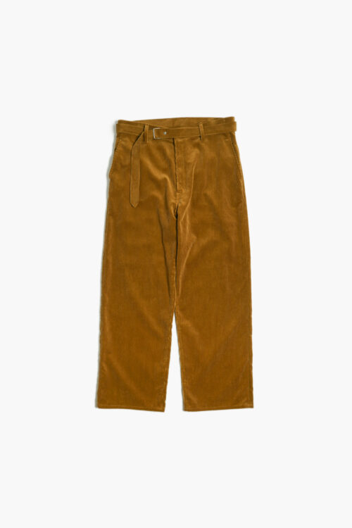 BELTED TROUSERS - CORDUROY - AMBER