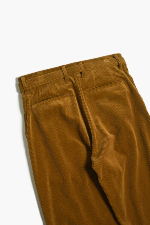 BELTED TROUSERS - CORDUROY - AMBER