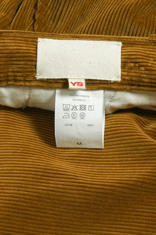 BELTED TROUSERS - CORDUROY - AMBER