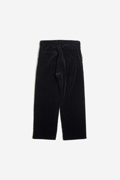 BELTED TROUSERS - CORDUROY - BLACK