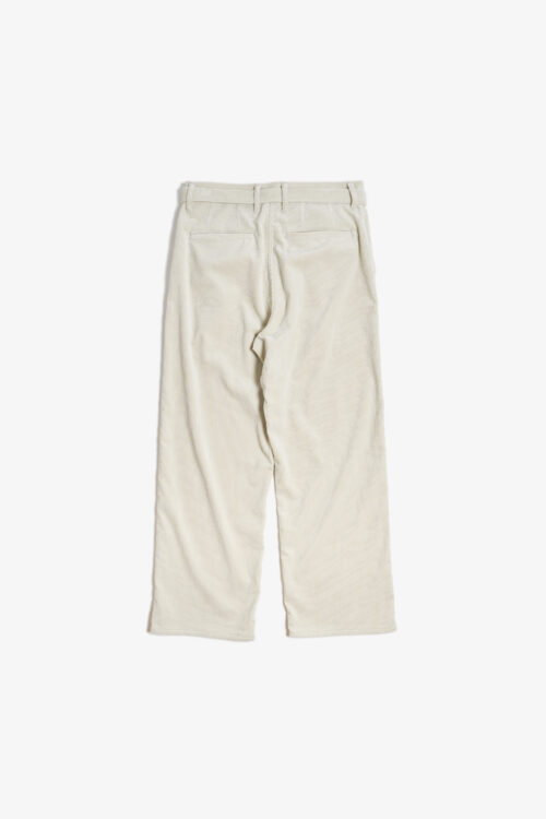 BELTED TROUSERS - CORDUROY - IVORY