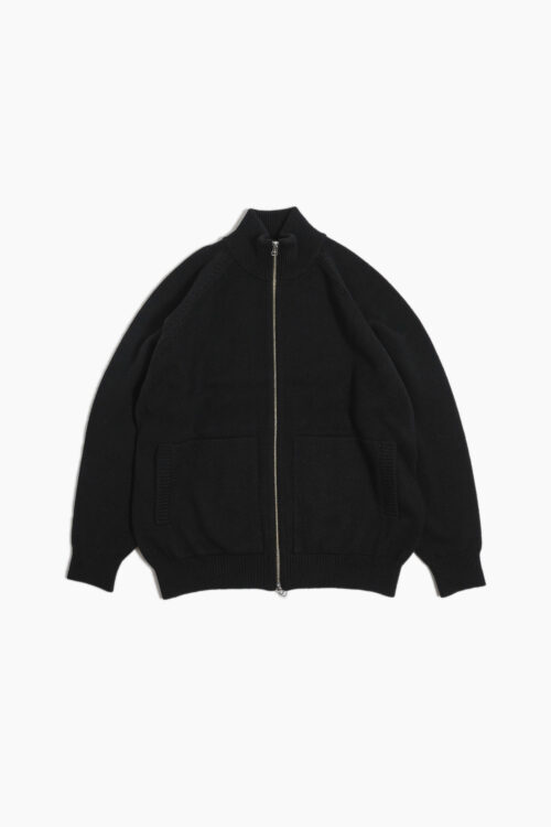 DRIVERS KNIT - WOOL × CASHMERE × SILK - BLACK