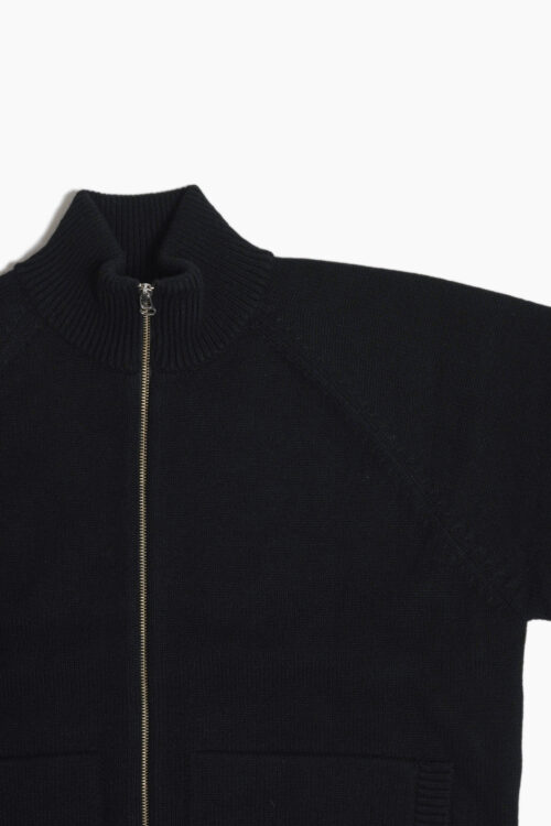 DRIVERS KNIT - WOOL × CASHMERE × SILK - BLACK