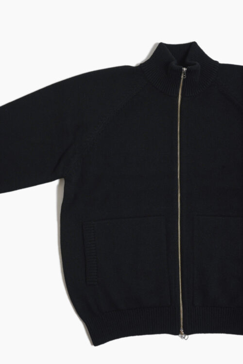 DRIVERS KNIT - WOOL × CASHMERE × SILK - BLACK