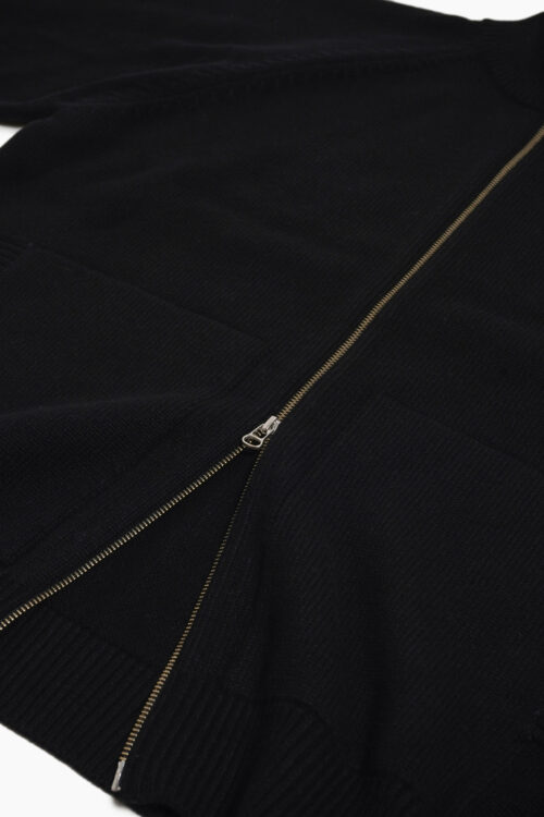 DRIVERS KNIT - WOOL × CASHMERE × SILK - BLACK