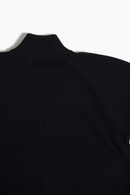 DRIVERS KNIT - WOOL × CASHMERE × SILK - BLACK