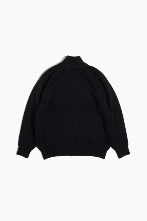DRIVERS KNIT - WOOL × CASHMERE × SILK - BLACK