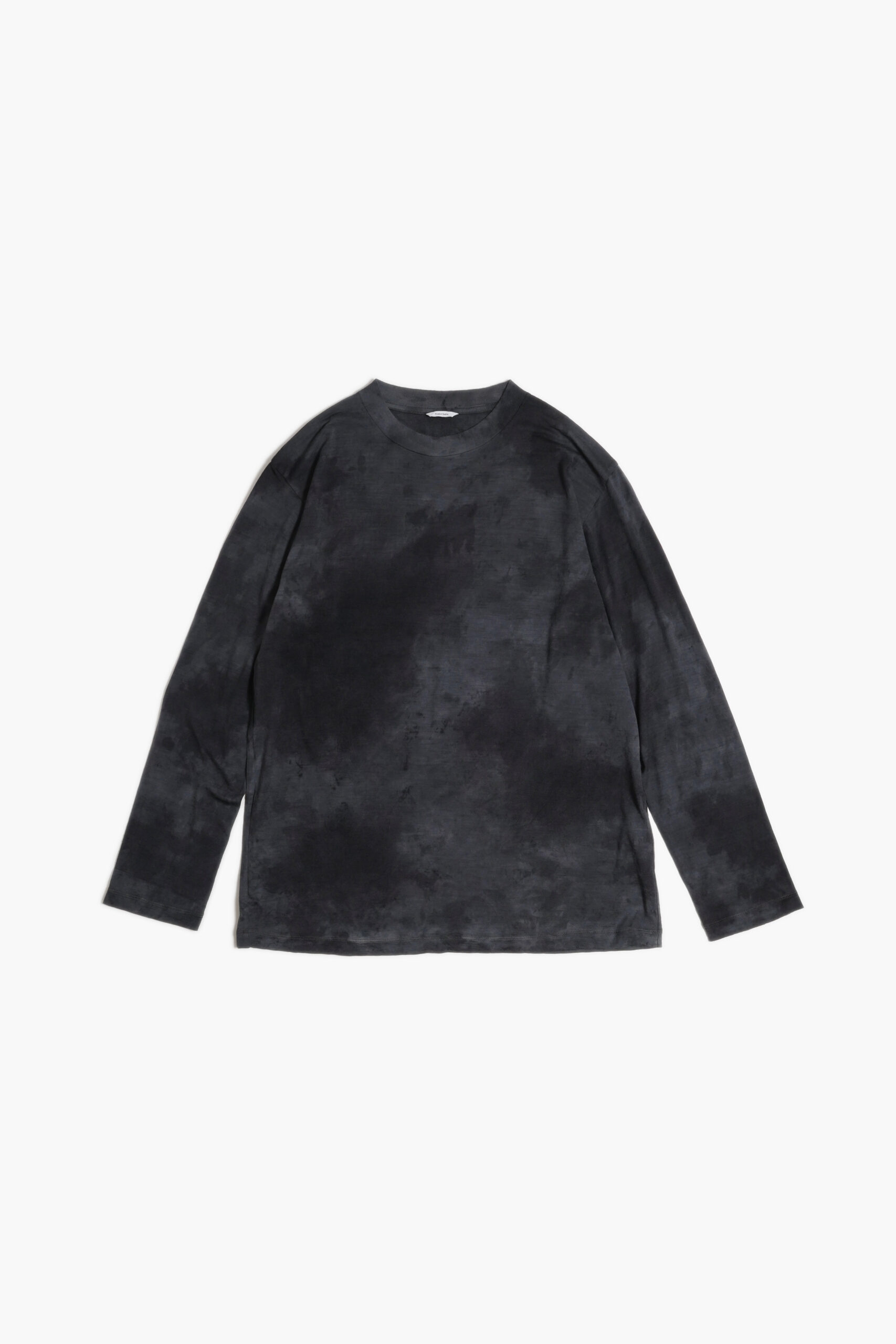 MELINO WOOL LONG SLEEVE T-SHIRT UNEVEN DYE