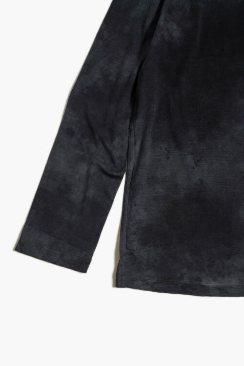MELINO WOOL LONG SLEEVE T-SHIRT UNEVEN DYE