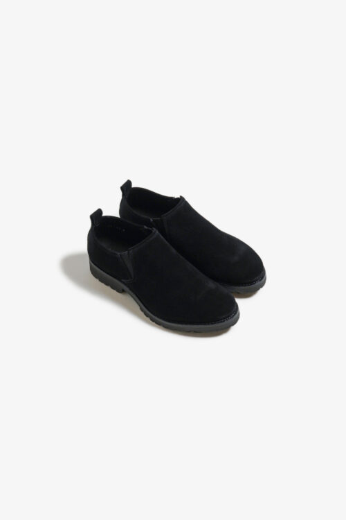 SLIP-ON SHOES - WATER PROOF VELOUR LATHER - BLACK
