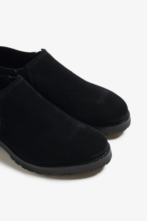 SLIP-ON SHOES - WATER PROOF VELOUR LATHER - BLACK