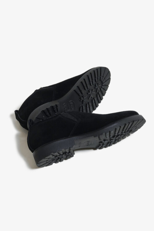 SLIP-ON SHOES - WATER PROOF VELOUR LATHER - BLACK