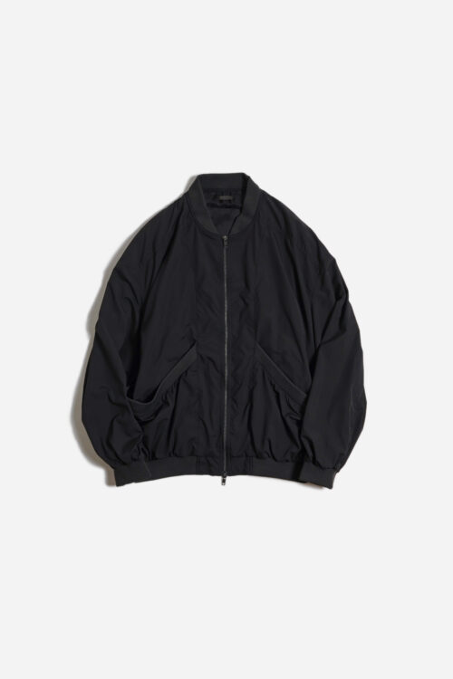 SMOOTH RIB POCKET BLOUSON FADE BLACK
