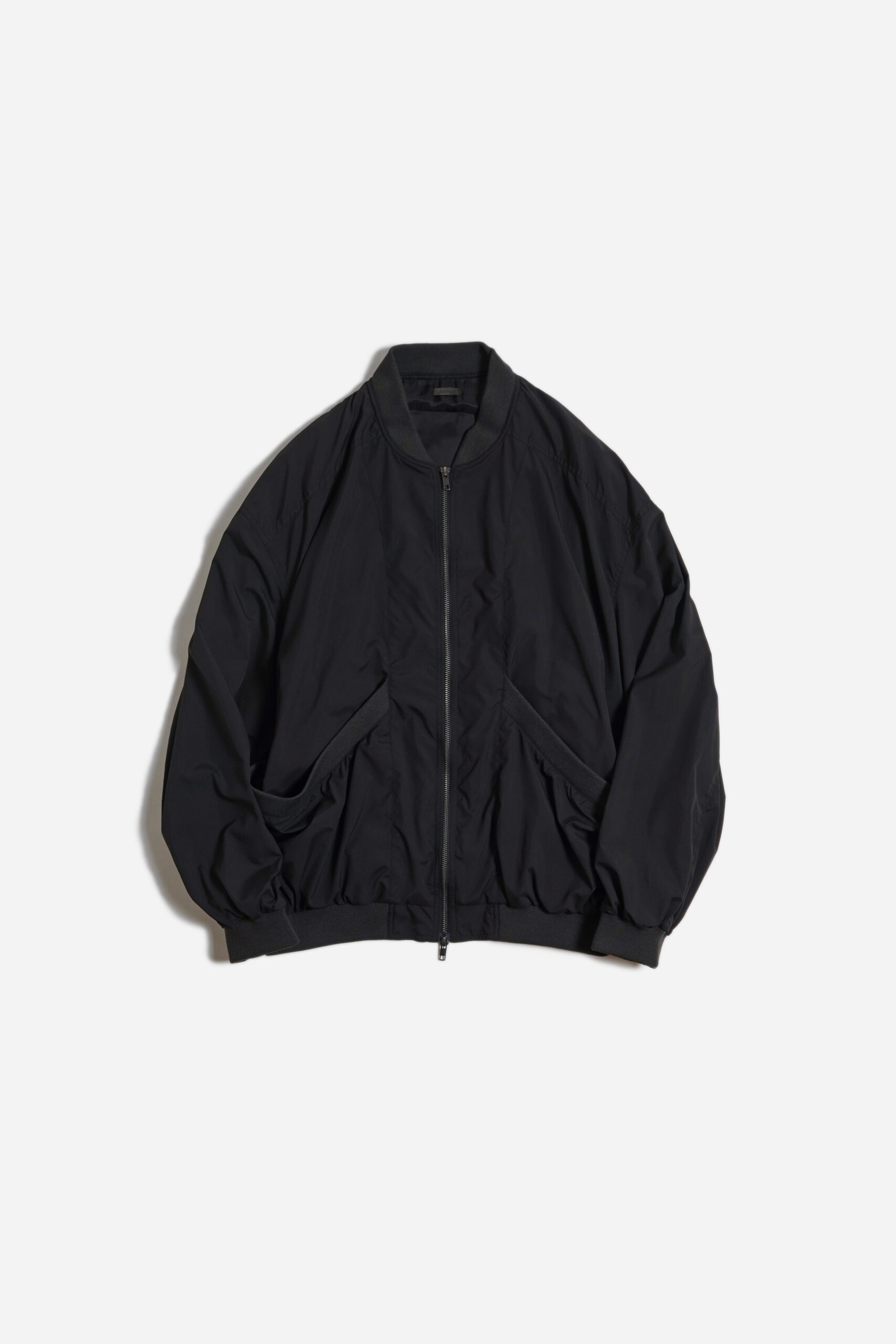 SMOOTH RIB POCKET BLOUSON FADE BLACK