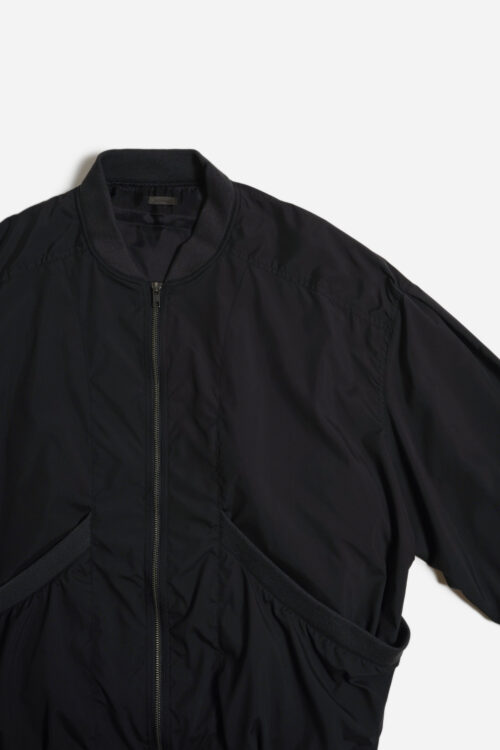 SMOOTH RIB POCKET BLOUSON FADE BLACK