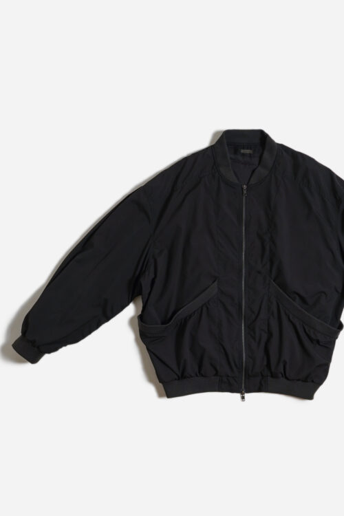 SMOOTH RIB POCKET BLOUSON FADE BLACK