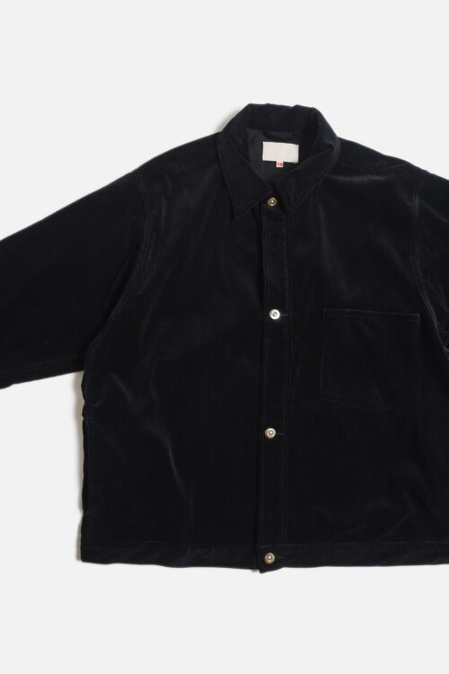 WORK BLOUSE - CORDUROY - BLACK