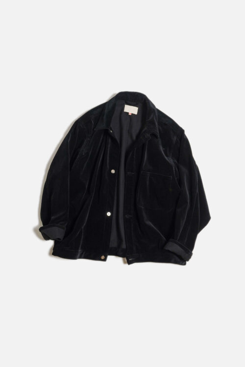 WORK BLOUSE - CORDUROY - BLACK
