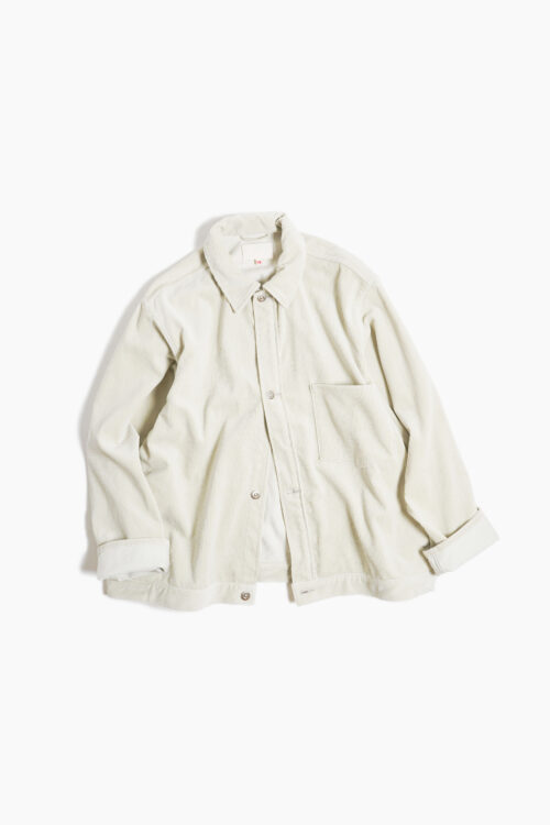 WORK BLOUSE - CORDUROY - IVORY