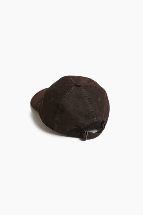 GIFT SHOP CAP -  NUBUCK LEATHER - BROWN