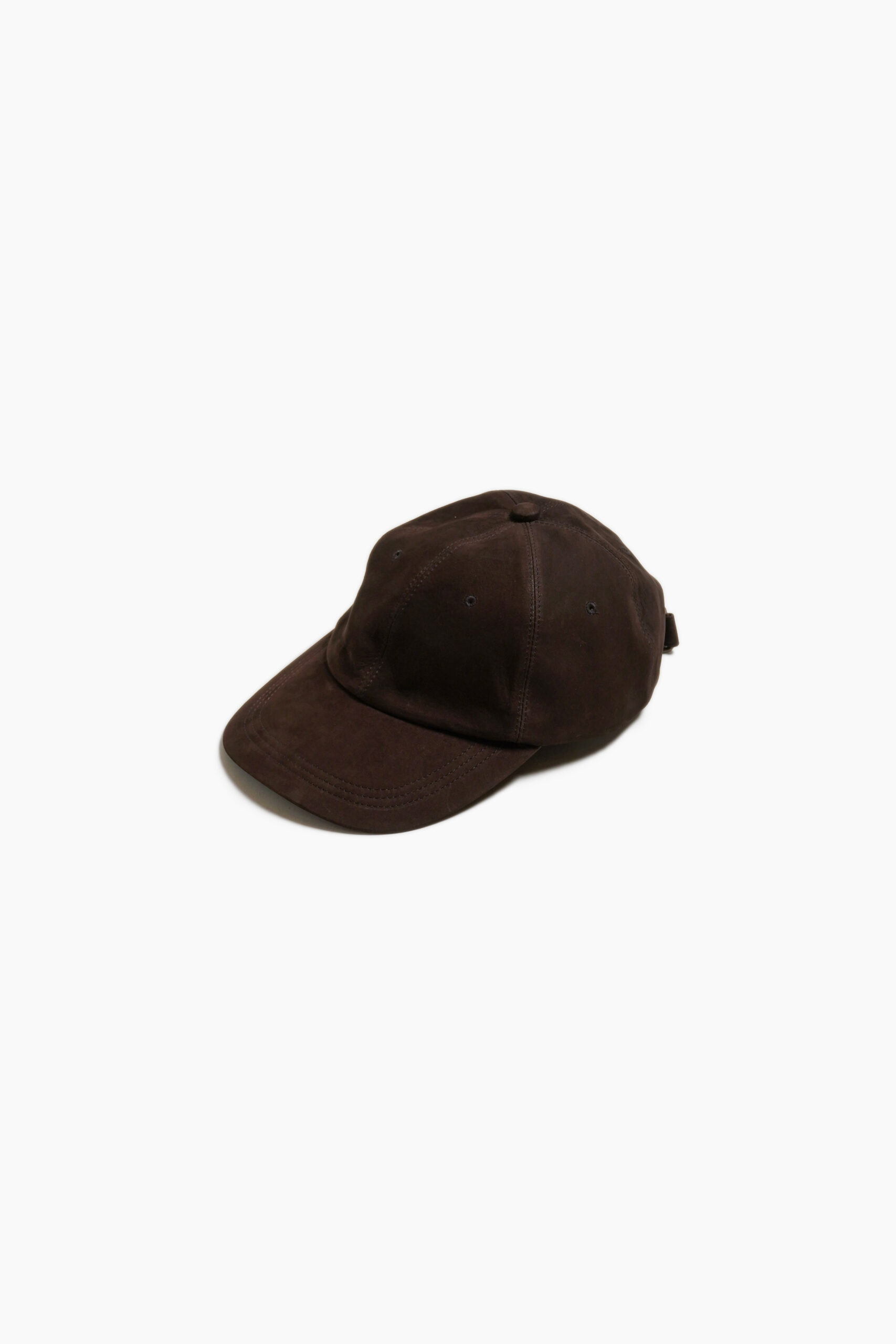 GIFT SHOP CAP -  NUBUCK LEATHER - BROWN
