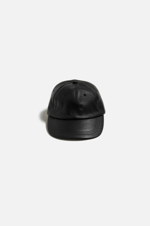 GIFT SHOP CAP - FULL GRAIN LEATHER - BLACK