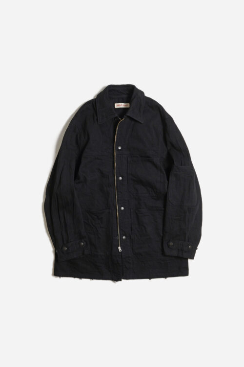 DENIM COVERALL BLACK