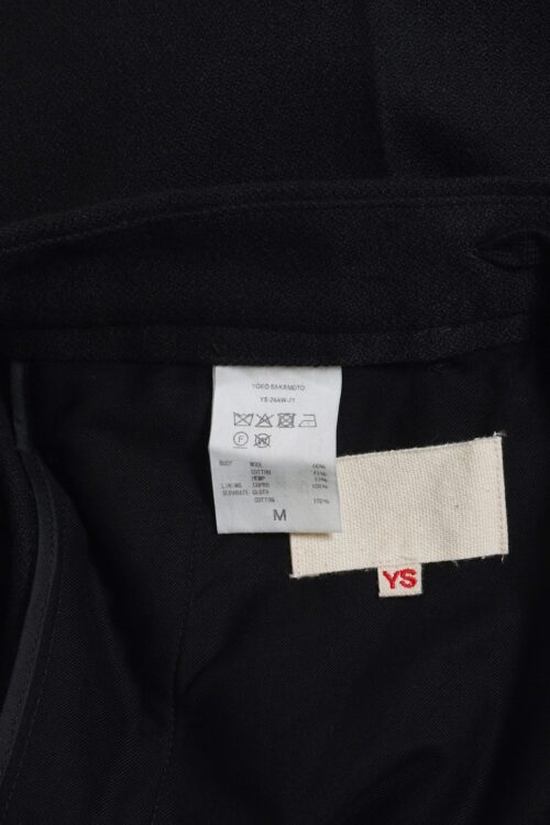 DOUBLE PLEATED TROUSERS - FLANNEL - BLACK