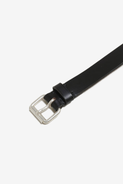 JODHPURS BELT - ITALY DOUBLE BUTT - BLACK × SILVER