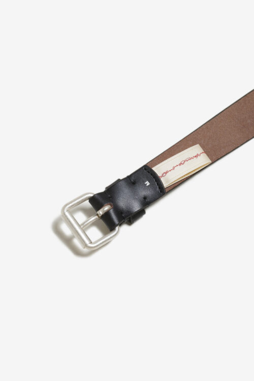 JODHPURS BELT - ITALY DOUBLE BUTT - BLACK × SILVER