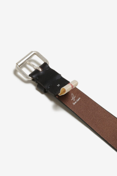 JODHPURS BELT - ITALY DOUBLE BUTT - BLACK × SILVER