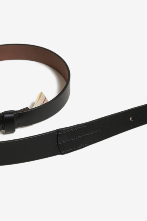 JODHPURS BELT - ITALY DOUBLE BUTT - BLACK × SILVER