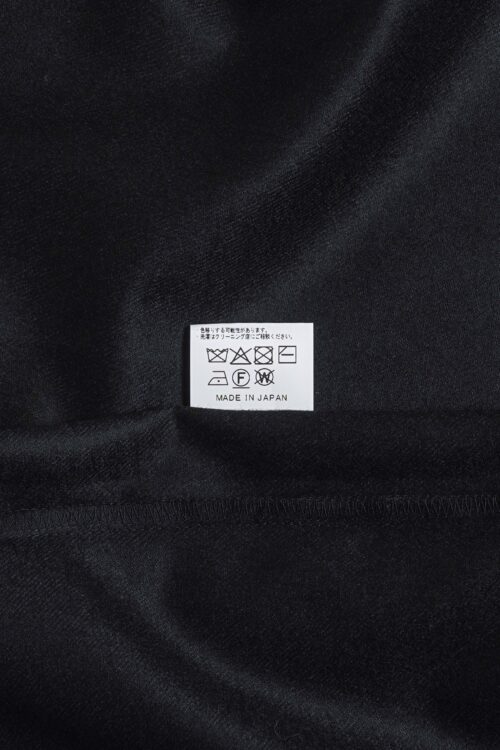 WOOL ZIP SHIRT BLACK